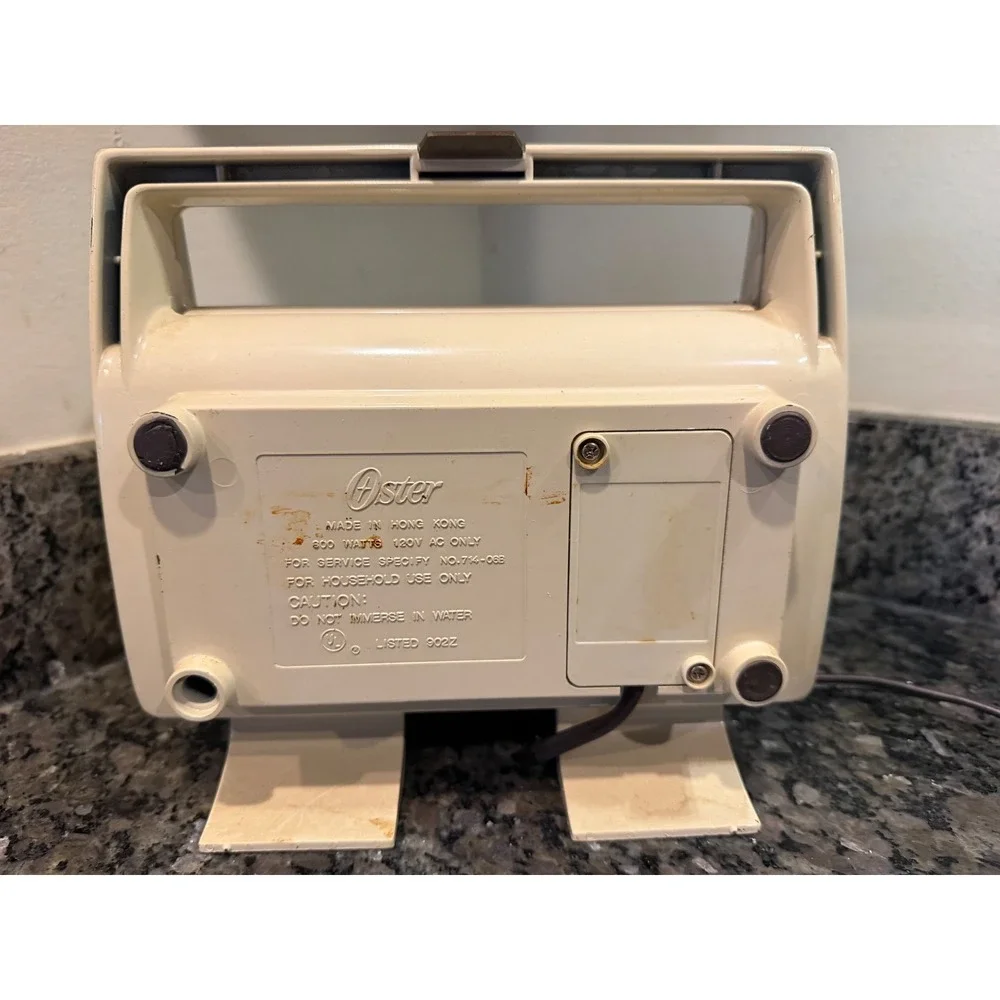 Oster Hot n Toasty Sandwich Grill Cream Woodgrain Retro 714-06B Vintage 600W